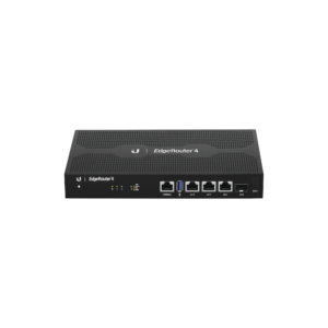 EdgeRouter 4, con 3 puertos 10/100/1000 Mbps + 1 puerto SFP, con funciones avanzadas de ruteo