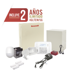 (2 Años 4GLTEM/5G ILIMITADO INCLUIDO)  Kit Vista48LA con comunicador 4GLTEM/5G MN02, Teclado, Gabinete, Batería y Transformador