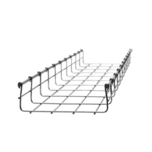 Charola tipo malla 33/150 mm, con acabado Electro Zinc, hasta 78 cables Cat6,  tramo 3m