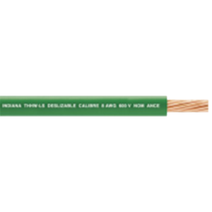 Cable de Cobre Recubierto THW-LS Calibre 14 AWG 19 Hilos Color Verde (100 metro)