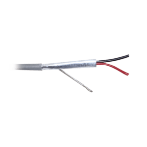Bobina de 305 Metros de Cable 2x18 AWG Blanco CMR Blindado para Control y Seguridad / Cobre Puro / Blindaje Z-fold