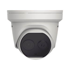 Turret IP Dual / Térmica 6.2 mm (320X 240 ) / Óptico 8 mm (4 Megapixel) / 15 mts IR / IP67 / PoE / Termométrica / Detección de Temperatura