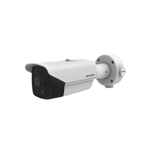 Turret IP Dual / Térmica 6 mm (320X 240 ) / Óptico 8 mm (4 Megapixel) / 40 mts IR / IP67 / PoE / Termométrica / Detección de Temperatura
