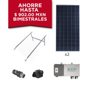 Kit Solar para Interconexión de 550 W de Potencia, 220 Vca con Microinversores y Paneles Policristalinos
